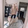 Womens Faux Suede Knee High Side Zipper Chunky Heel Stretch Winter Boots