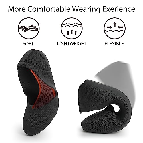 51LOfbF7MHL.jpg Women's Flat Ballet Shoes Knit Flat Shoes for Women Round Toe Slip on Women Flats for Dressy Casual Office Work Wedding Comfort
