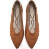 Womens Ballet Flats Dress: Comfortable Pointed Toe Knit Flat for Women - Casual Slip On Walking Shoes