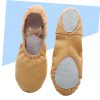 51kHUrw3ANL.jpg 1 Pair Leather Slippers for Men Ballet Dance Shoes Pumps Children Ballet Shoes Leather Flats Shoes for Women Flats Slippers for