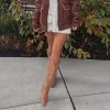 Cowboy Boots for Women Cowgirl Boots Embroidered Knee-High Western Boots Pointy Toe with Chunky Heel