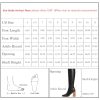 Knee High Boots Women Pointed Toe Stiletto Heel Tall Dress Boots Side Zipper Heeled Boots for Women