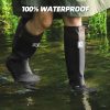 Wasserflux Women??s Mid-Calf Rain Boots ?C Waterproof Foldable Rubber Boots with Adjustable Cuff, Anti-Slip Sole, Lightweight for
