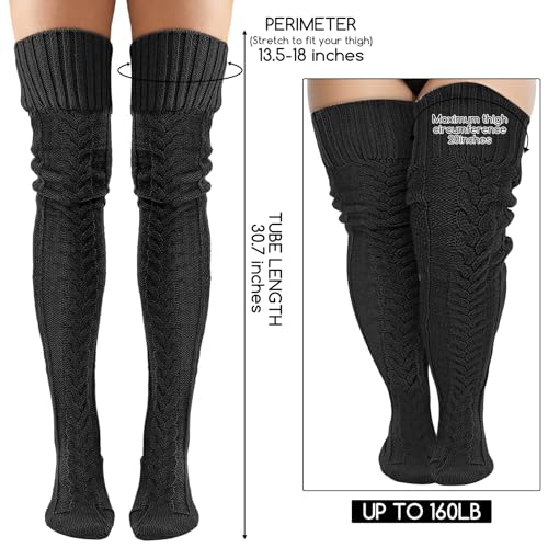 51xe60RXtWL.jpg Women's Cable Knitted Boot Socks Extra Long Thigh High Winter Stockings Over Knee Leg Warmers
