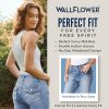 Luscious Curvy Bootcut Jeans for Women Mid-Rise Insta Stretch Denim, Size Inclusive Juniors Jeans, Sizes 0 to 24